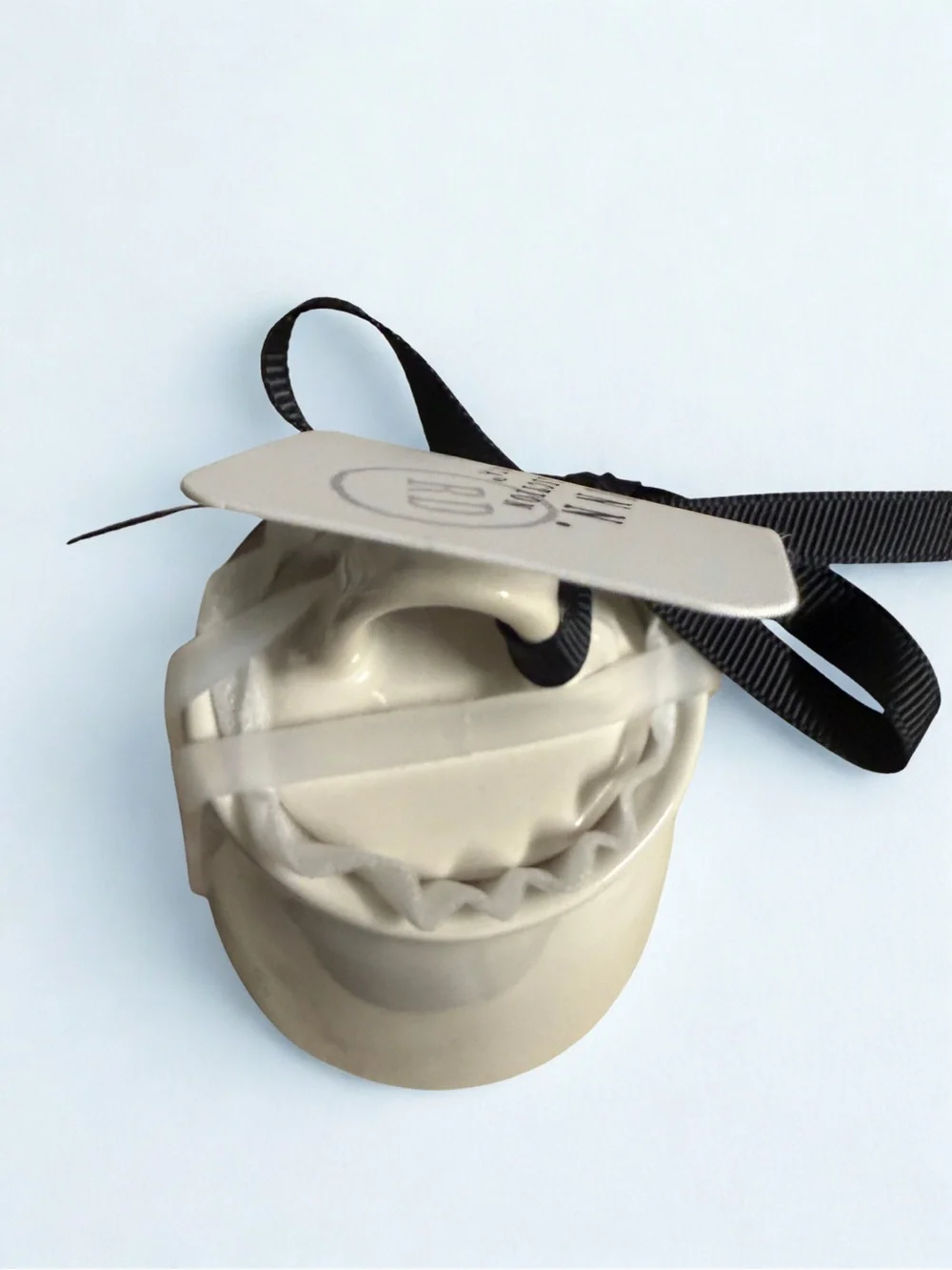 Rae Dunn White and Blue 'sugar' Ceramic Pourer